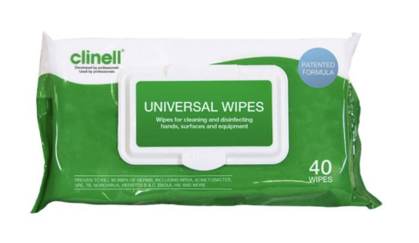 Clinell Universal Sanitising Wipes x 40