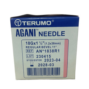 Terumo Agani Pink Needles 18g x 1.5" x 100
